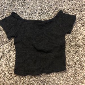 Off the shoulder crop top